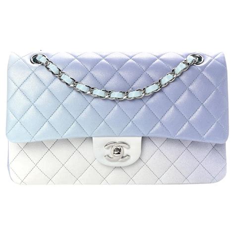 chanel blue ombre bag|Chanel lambskin bag.